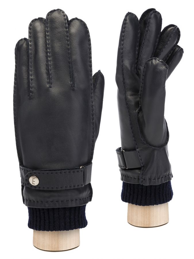 Перчатки мужские 100% ш HS989 navy ELEGANZZA