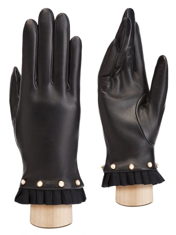 Перчатки женскиеские ш+каш. IS01449 black ELEGANZZA