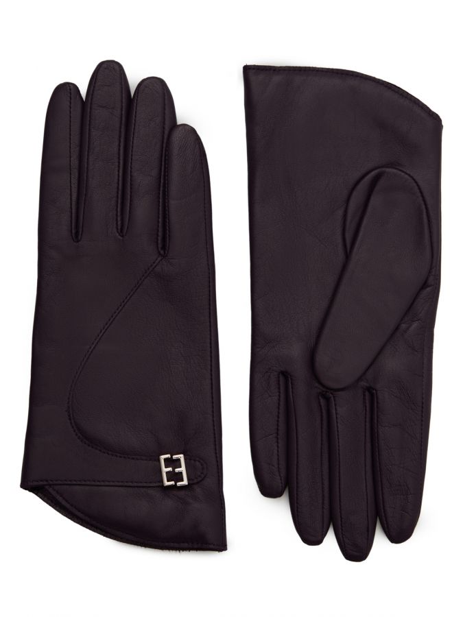 Перчатки женские 100% ш IS5062 purple ELEGANZZA