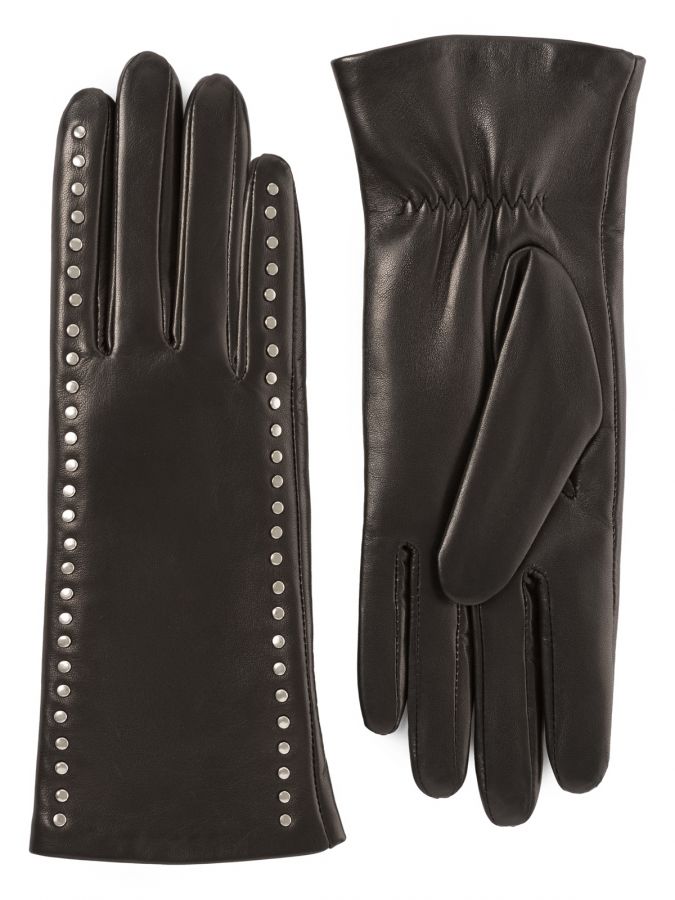 Перчатки женские 100% ш IS1129 black ELEGANZZA