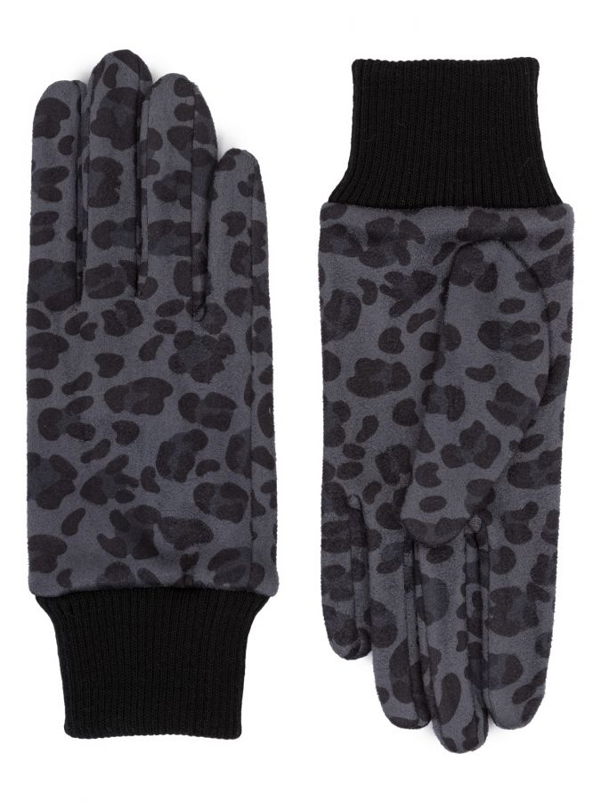 Перчатки жен флис LB-CP-136 black/grey LABBRA