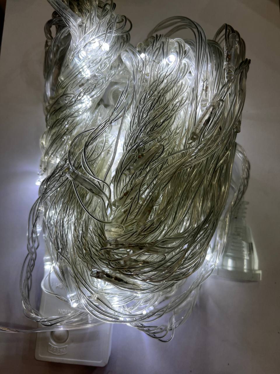 гирлянда штора водопад 1,5х1,5м белая