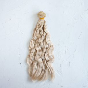 Трессы для создания причеcки куклам - волны Светло-русый, 25 СМ