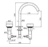 Смеситель для раковины Zucchetti Isy22 ZIS4340.C50 излив 17,8 см схема 2
