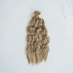 Трессы для создания причеcки куклам - волны Русый, 25 СМ