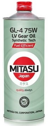 MITASU ULTRA LV GEAR OIL GL-4 75W, 1л
