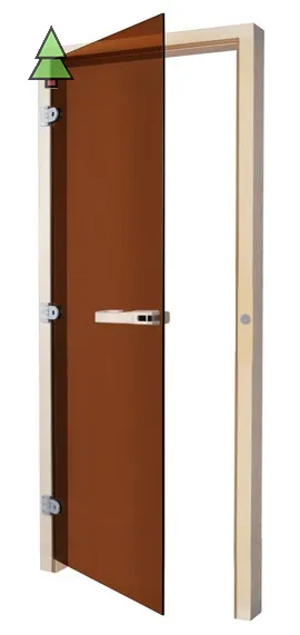 SAWO Дверь 7/19, бронза, левая, без порога, 730-3SGА