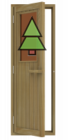 SAWO Дверь 700 x 2040, бронза, кедр, левая, артикул 735-4SGD-L