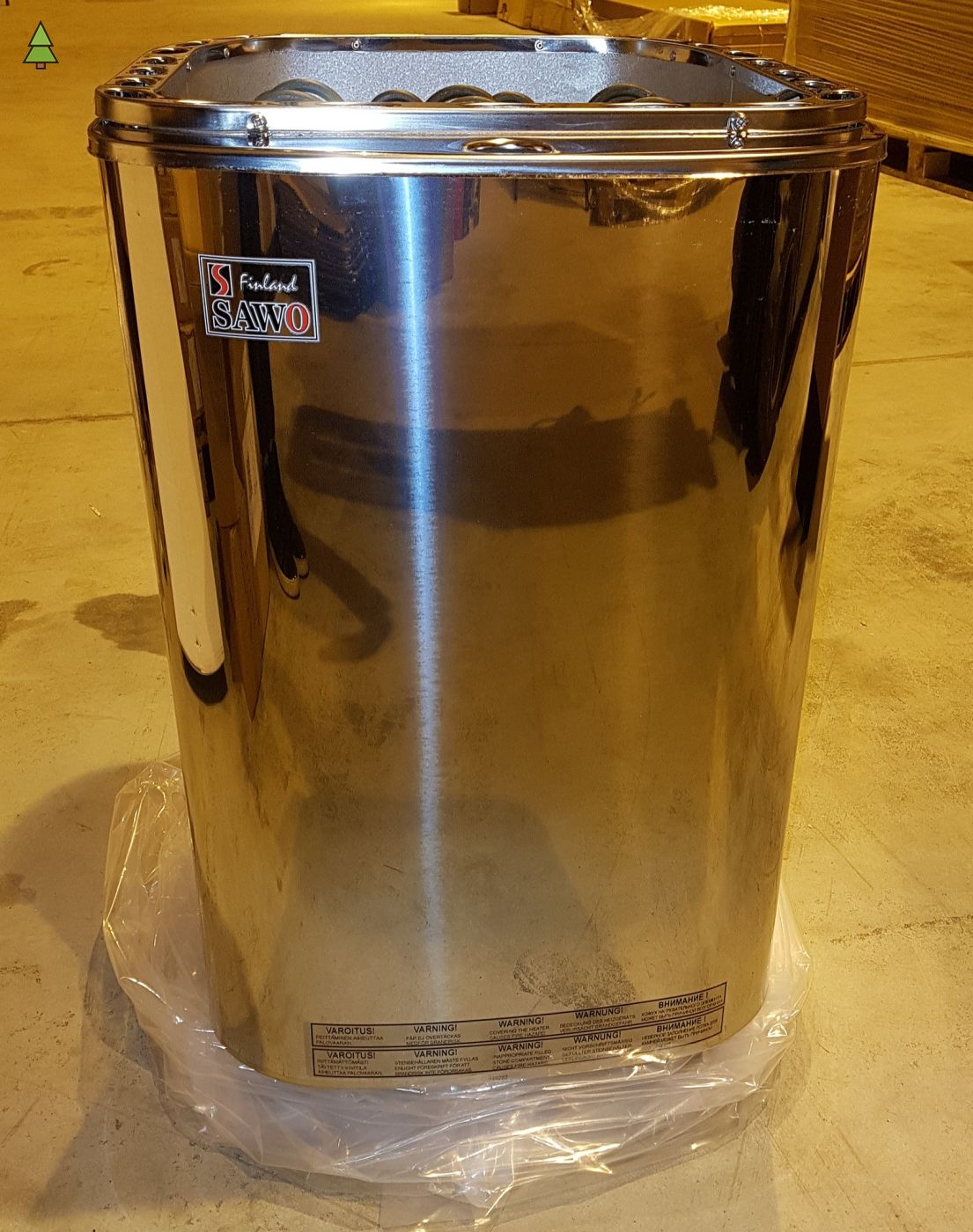 Электрическая печь SAWO SAVONIA COMBI SAVC-105NS-Z (10,5 кВт, с парогенератором, внутри оцинковка, снаружи нержавейка), выносной пульт (пульт и блок мощности докупаются отдельно)