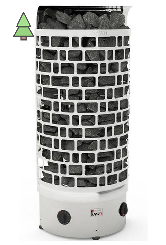 Электрическая печь SAWO ARIES ARI3-75NB-WL (7,5 кВт, встроенный пульт, пристенная, нержавейка)