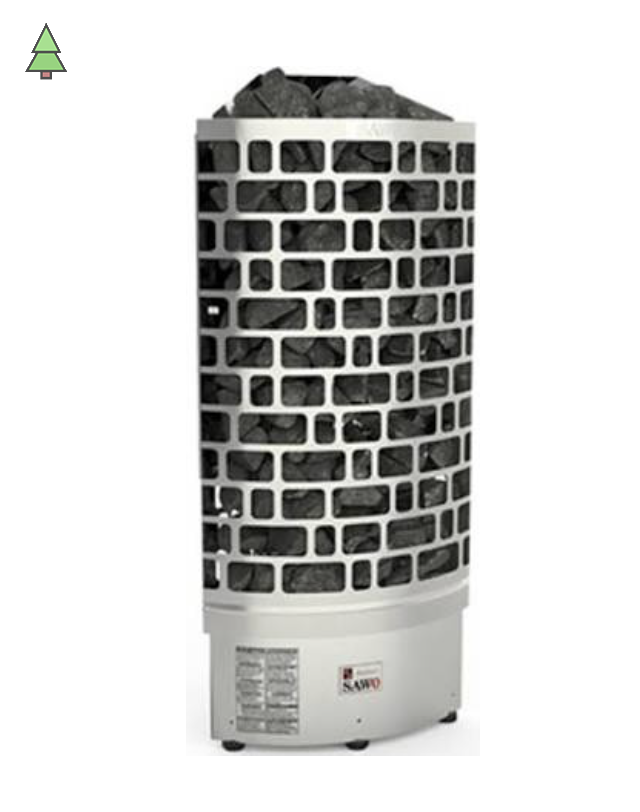 Электрическая печь SAWO Aries ARI3-45Ni2-CNR-P (4,5 кВт, угловая), выносной пульт (встроенный блок мощности, пульт покупается отдельно)