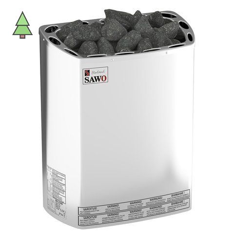 Электрическая печь SAWO MINI X MX-30-NS-Z (3 кВт,внутри оцинковка, снаружи нержавейка), выносной пульт (пульт и блок мощности докупаются отдельно)