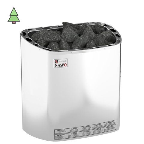 Электрическая печь SAWO SCANDIA SCA-45NS-Z (4,5 кВт, внутри оцинковка, снаружи нержавейка), выносной пульт (пульт и блок мощности докупаются отдельно)