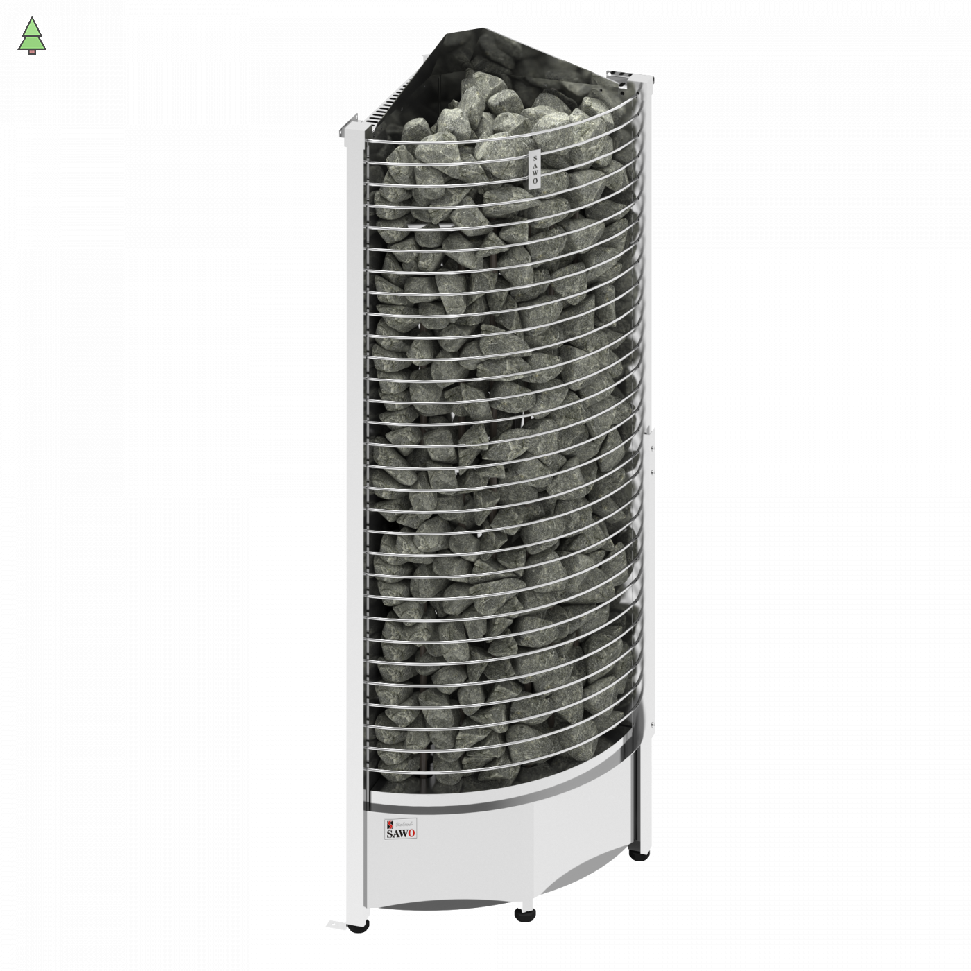 SAWO Электрическая печь TOWER TH6-80NS-CNR угловой установки, выносной пульт (пульт и блок мощности докупаются отдельно)