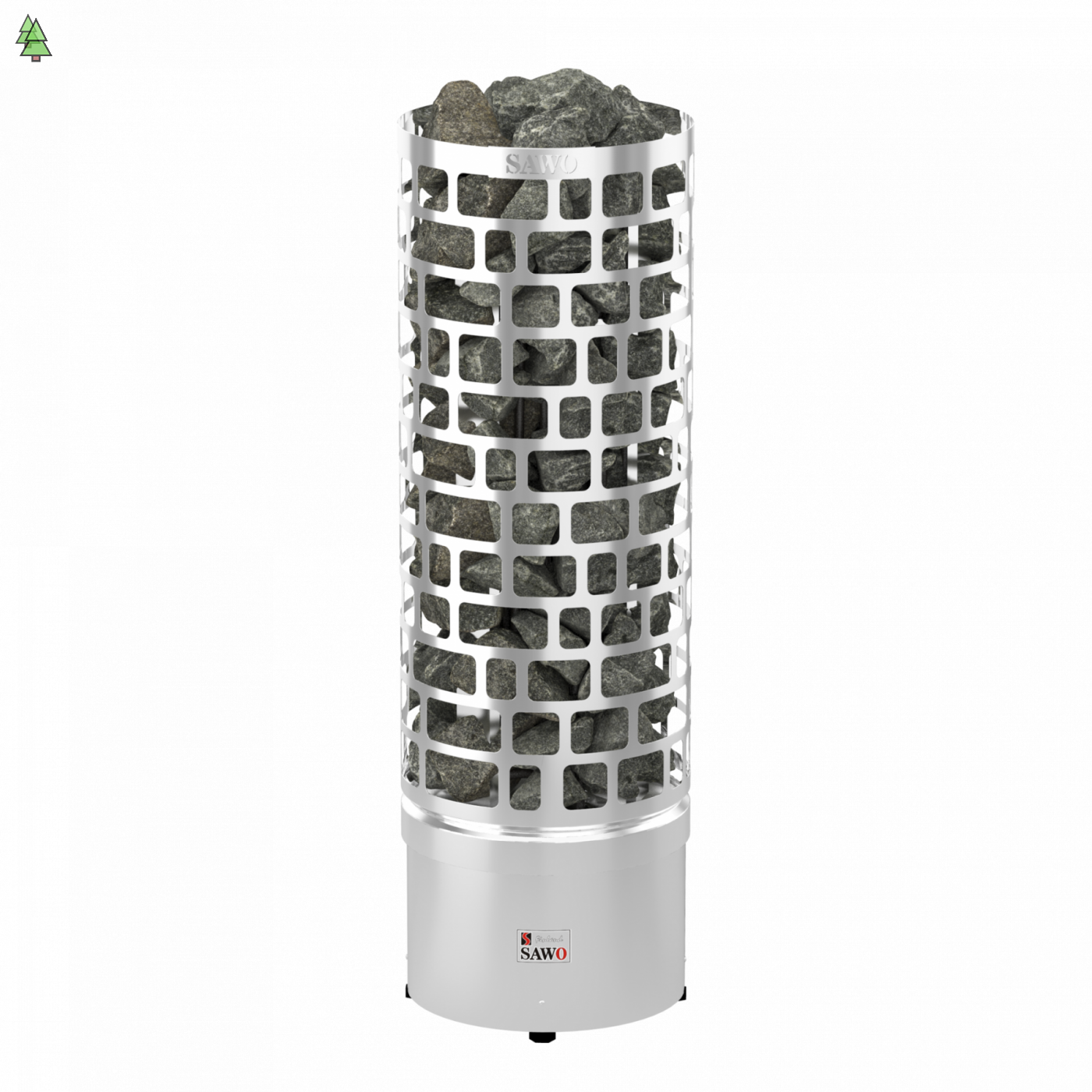 SAWO Электрическая печь Aries напольная, 4,5 кВт, нерж. сталь, артикул ARI3-45NS-P, выносной пульт (пульт и блок мощности докупаются отдельно)