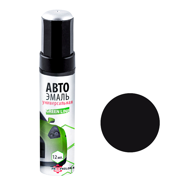 Карандаш с кисточкой для подкраски сколов на Chery A3. Цвет Magic Black - Black Magic. Код цвета: CB