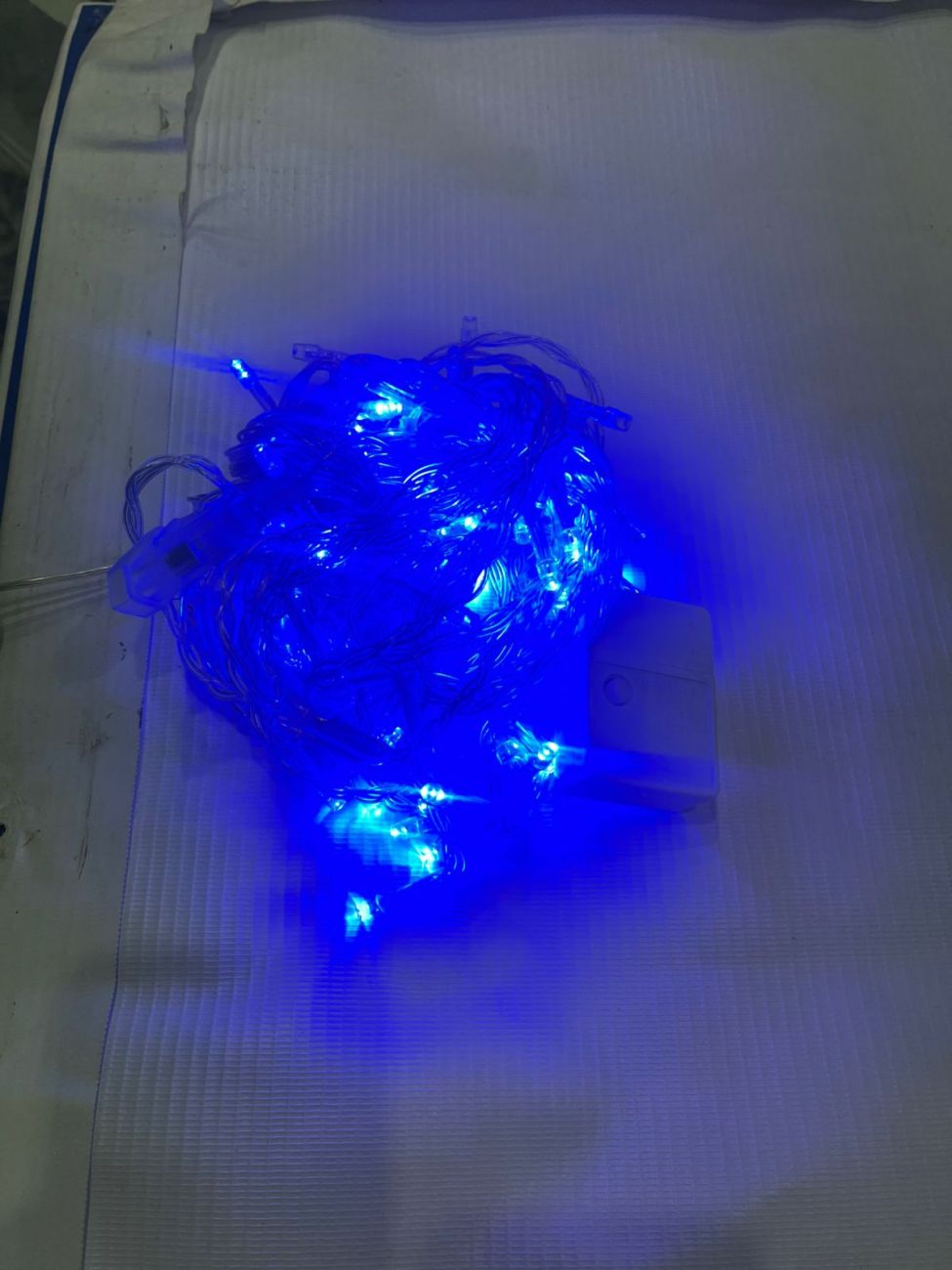 гирлянда штора 1,5х1,5 синяя