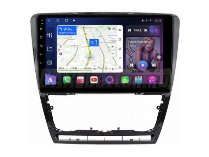 Магнитола Skoda Octavia A5 2 2004-2013, рамка черная, Farcar, S500  (FC-BM005M)