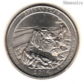 США 25 центов 2014 Р