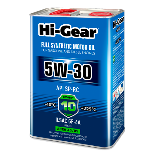 Hi-Gear ACEA A5/B5 API SP-RC 5W-30, 4л