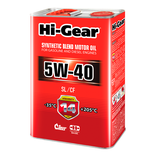 Hi-Gear API SL/CF SAE 5W-40, 4л