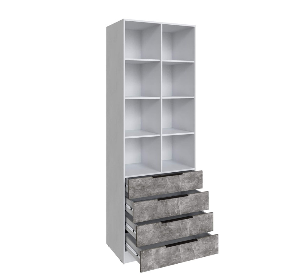 "Мадрид" Стеллаж с 4 ящика 0,8