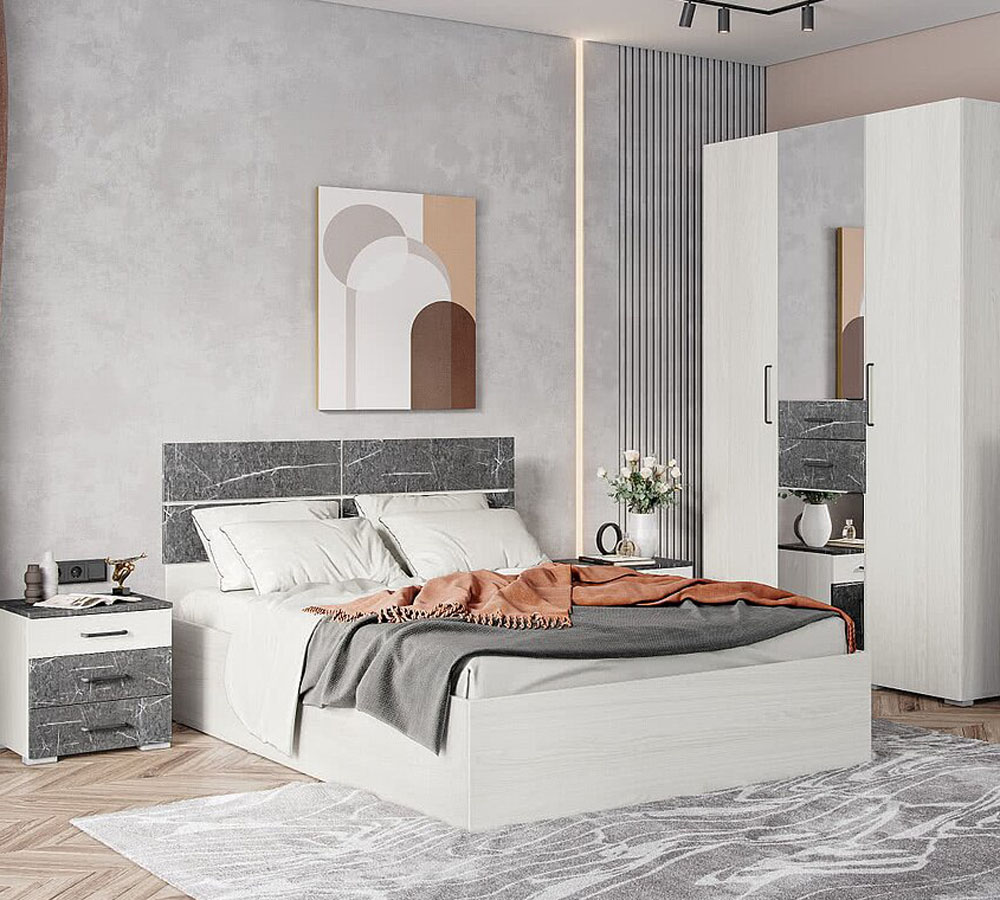 Кровать 1,4м "Теана" основание настил, без матраса