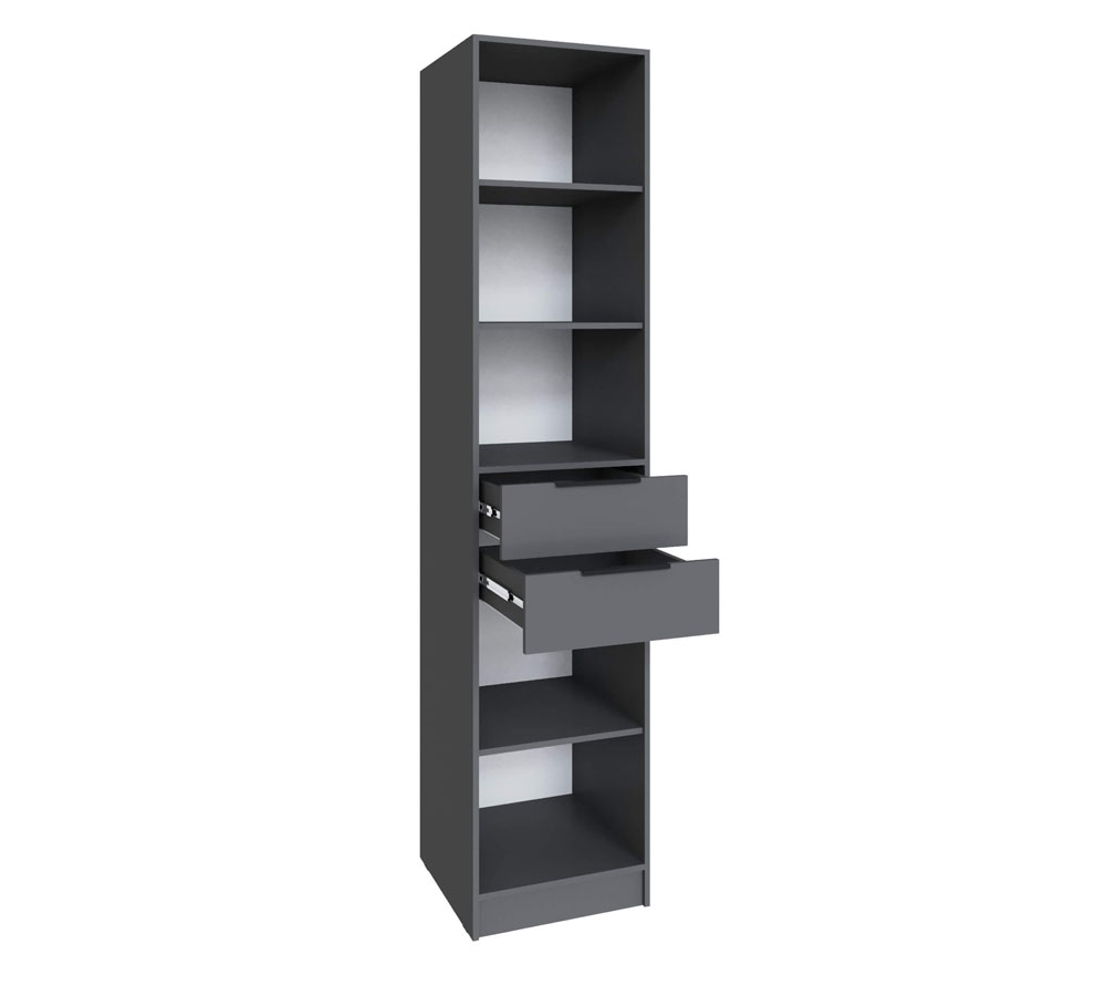 "Мадрид" Шкаф 0,5 с 2я ящиками