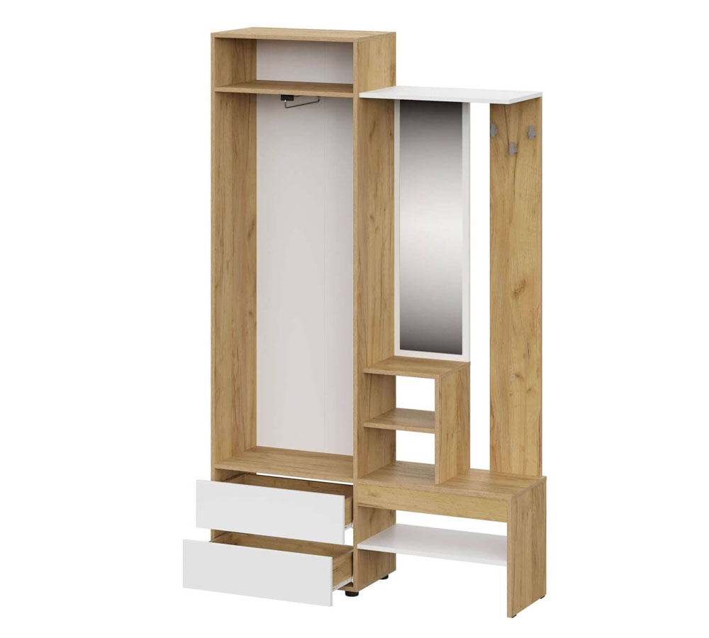 Вешалка с зеркалом АБРАУ