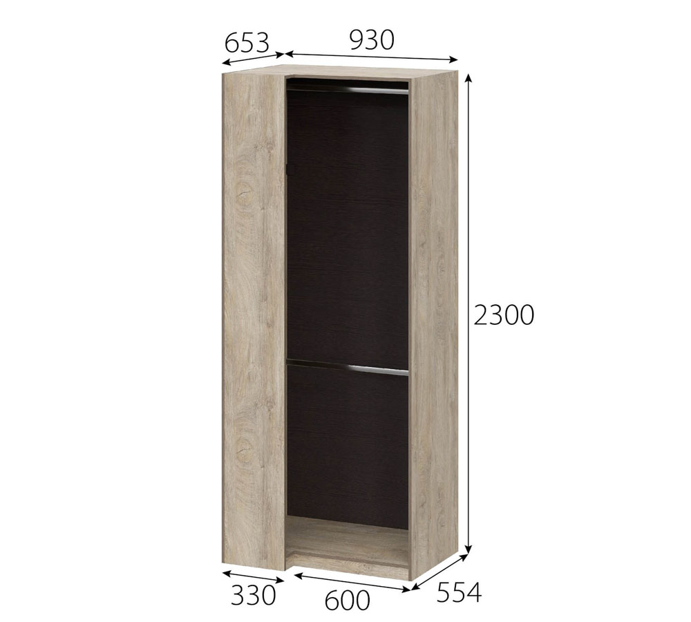 Шкаф угловой Ш 57х93У