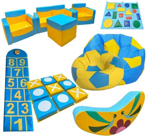 Набор мягких модулей для игровой комнаты №20