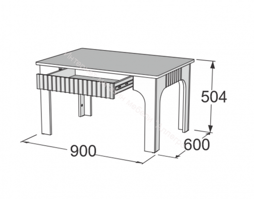 Стол журнальный Ольга 3 Дуб делано серый