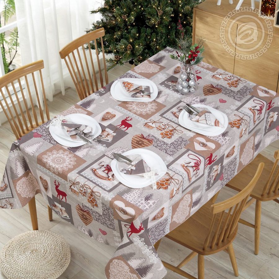 Набор столового белья "Лапландия" (Наборы столового белья из рогожки)