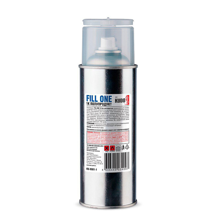 Kudo ФИЛЛИН FILL SPRAY 1K полупродукт без растворителя, объём 520мл.