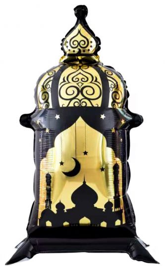 Фонарь шар стоячий фольгированный с воздухом