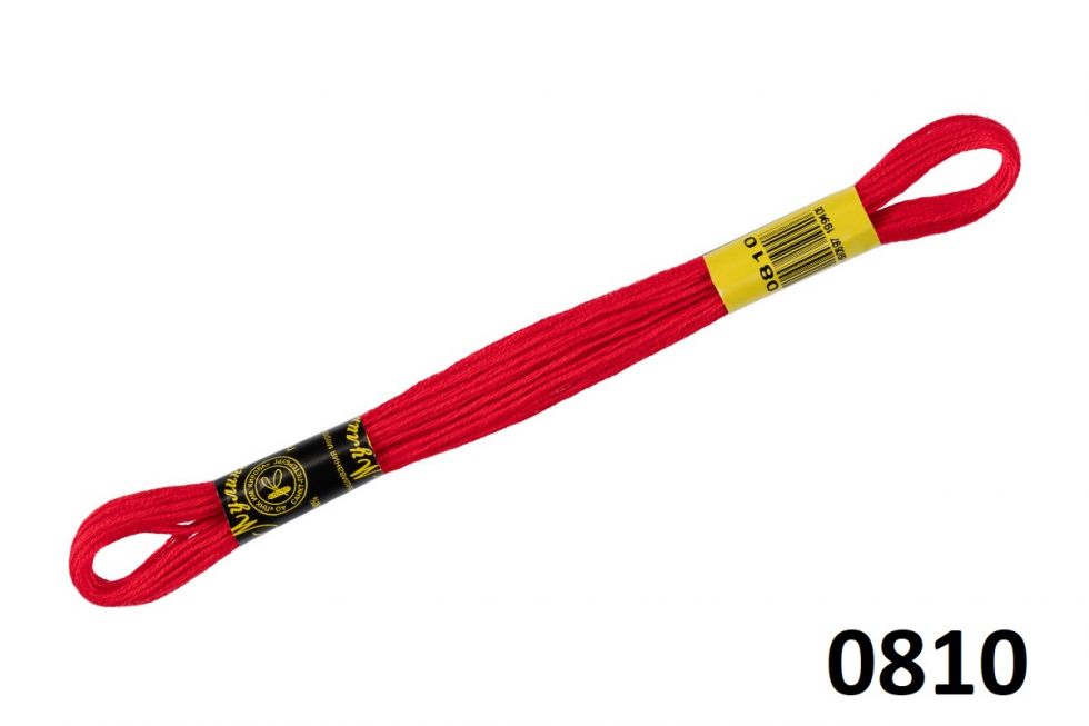 Нитки мулине ПНК Кирова 8 метров красные ОТТЕНКИ