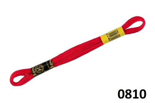 Нитки мулине ПНК Кирова 8 метров красные ОТТЕНКИ