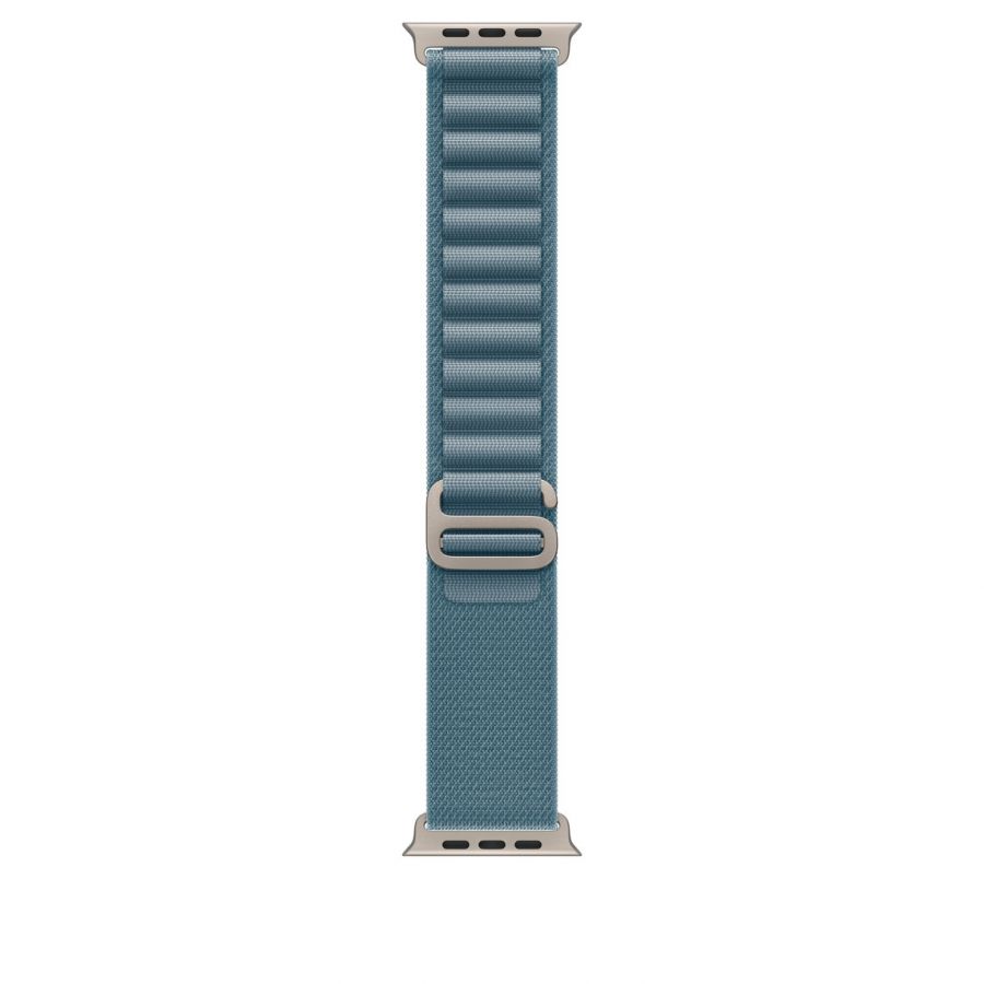 Ремешок Apple Watch Ulta 49mm Light Blue Alpine Loop - Natural Titanium Finish - L оригинал