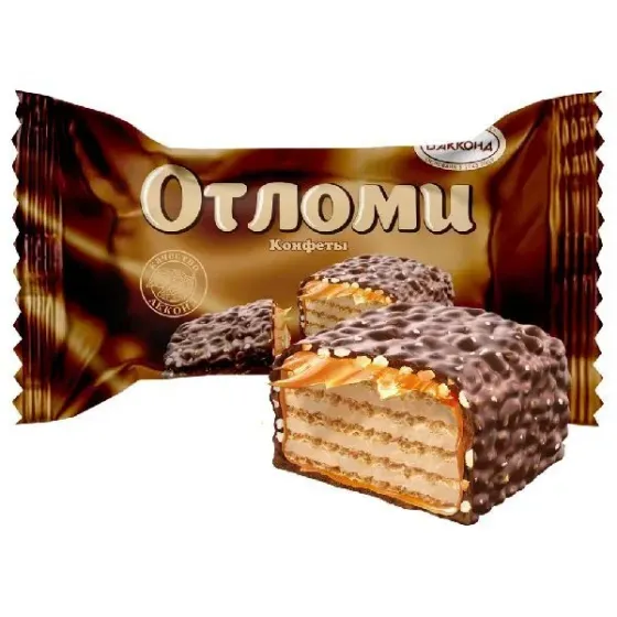 Конфеты вафельные  "Отломи" с молочной карамелью  кг