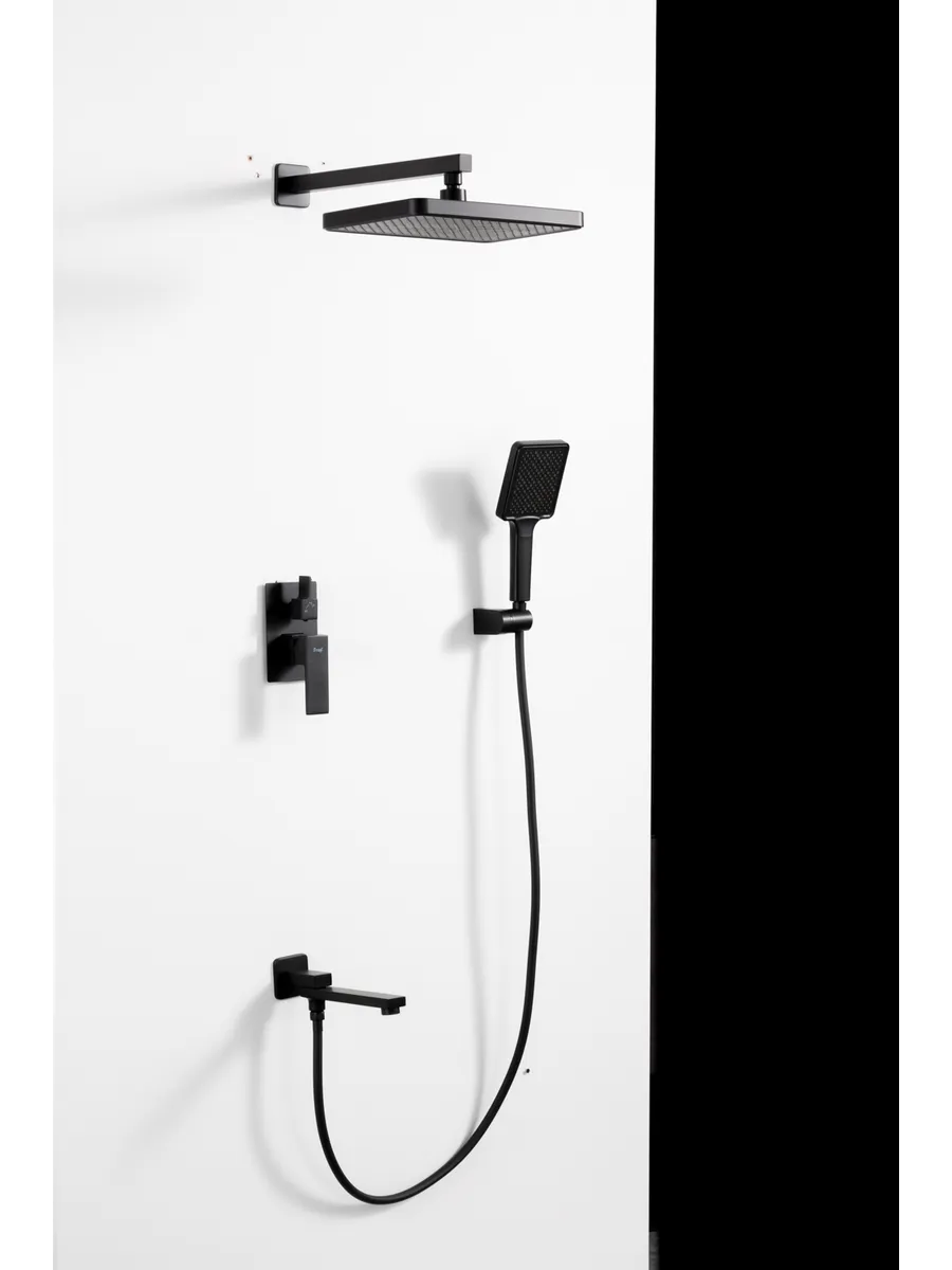 Frap F7191-6 Gizli Duş Sistemi: qara, latun