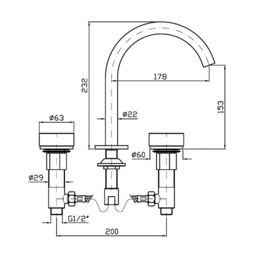 Смеситель для раковины Zucchetti Isy22 ZIS6340.C50 излив 17,8 см схема 2