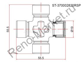 Крестовина карданного вала Duster