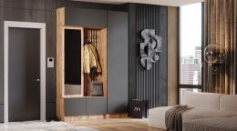 Прихожая Бавария (ш1550*г414*в2364мм) Дуб вотан/графит