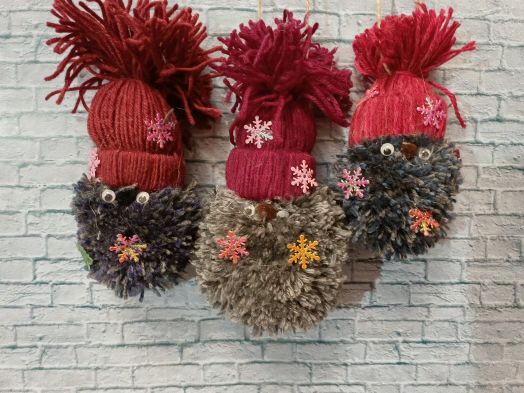 Набор подвесных игрушек-гномов "Сказочный Уют" (Ручная работа)