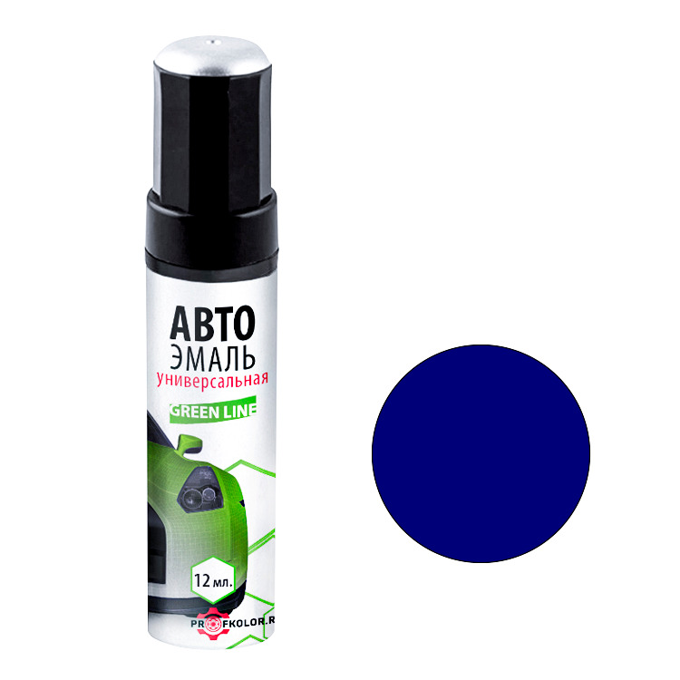 Карандаш с кисточкой для подкраски сколов на Pantone. Цвет Pantone 7687C Blue. Код цвета: 7687c