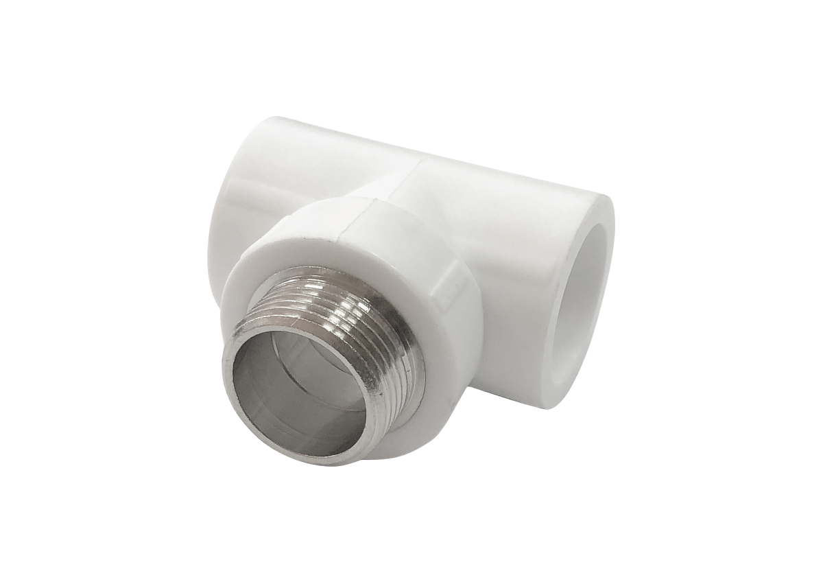 Тройник комбинированный с наружной резьбой 25х3/4х25