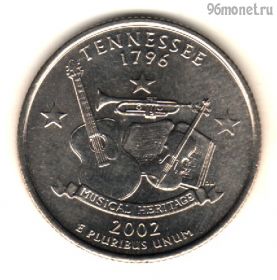 США 25 центов 2002 D Теннесси