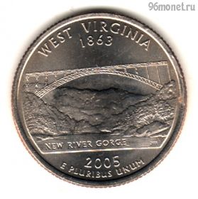 США 25 центов 2005 P Западная Виргиния
