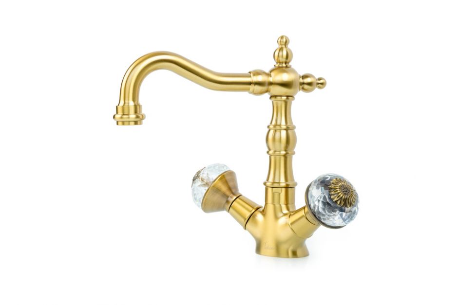 Вентильный смеситель для умывальника Boheme Flora 312-FL