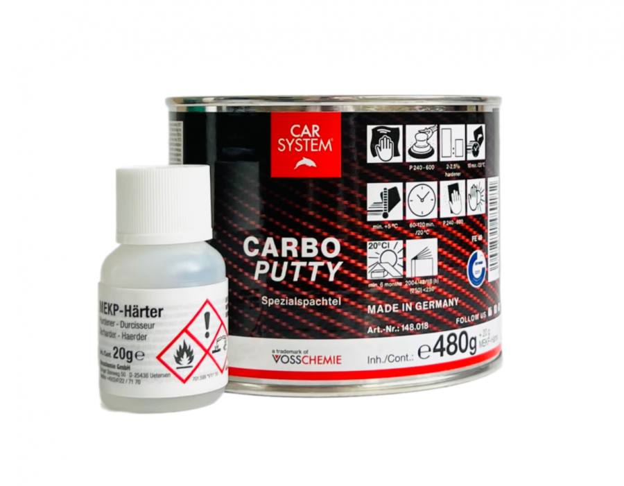 Шпатлевка 2К полиэфирная CARBO (0,5 кг)